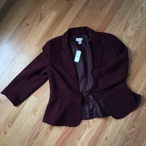 Cropped Peplum Blazer